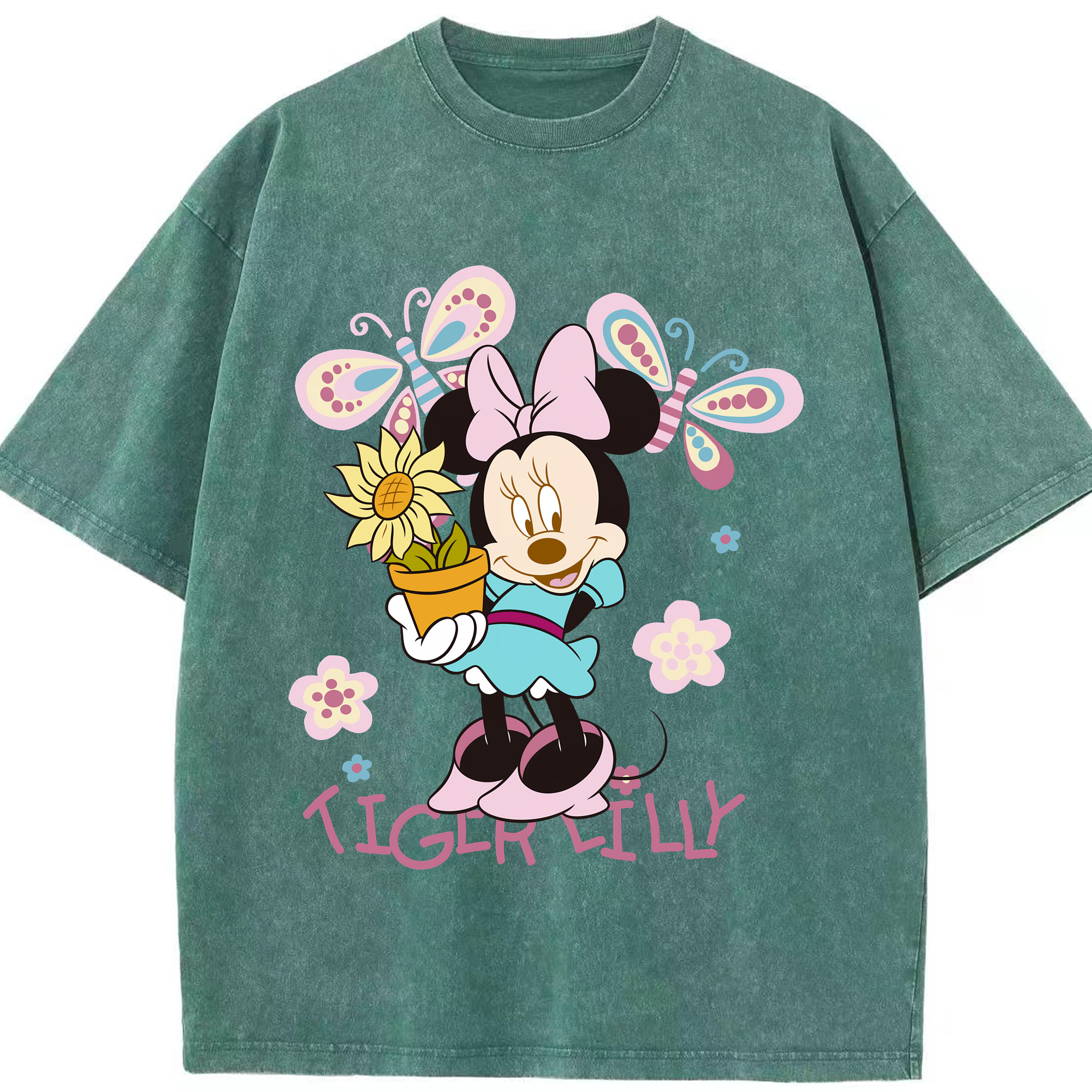 （画像用） ミッキーマウス Mickey Mouse 綿100% ヴィンテージ風 半袖Tシャツ（フロントプリント）